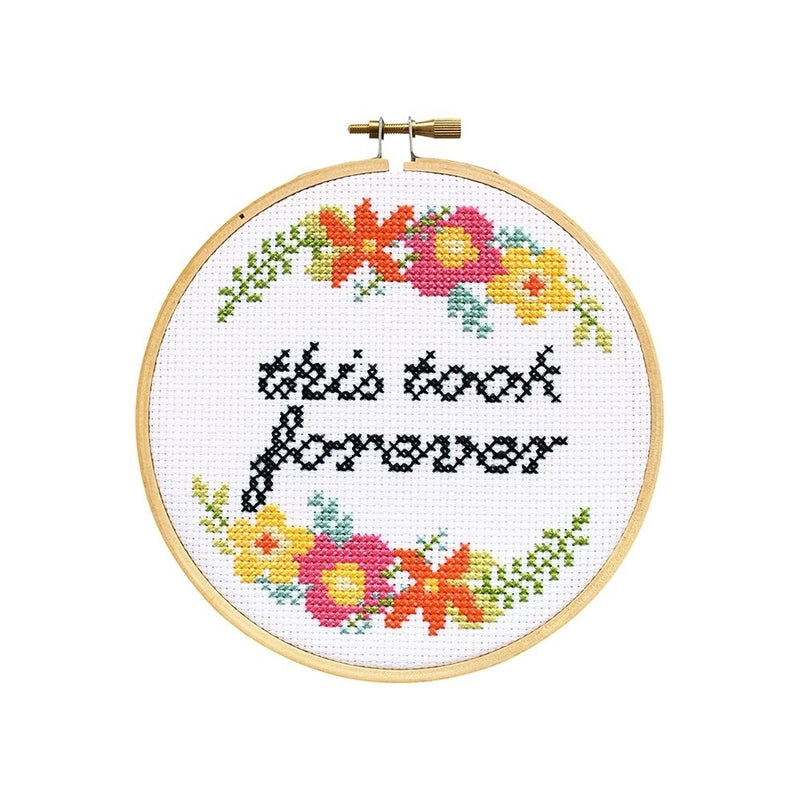 This Took Forever Cross Stitch Kit