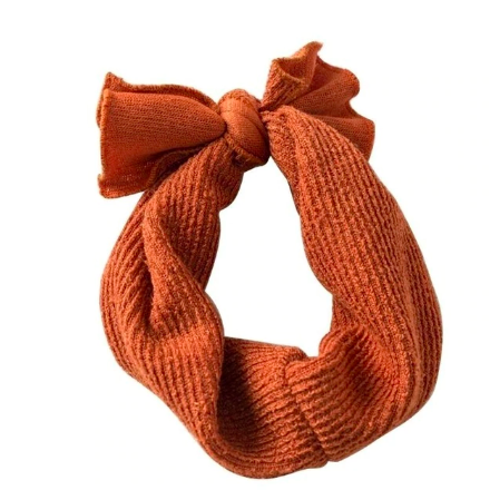 Solid Knit Bow Headband