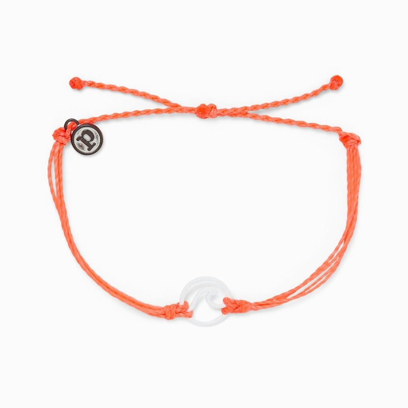 White Enamel Wave Bracelet