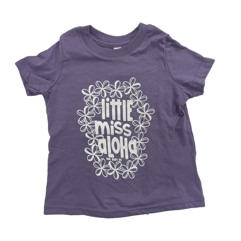 Little Miss Aloha Lei Tee Kids