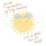 Quilted Blanket You Are My Sunshine