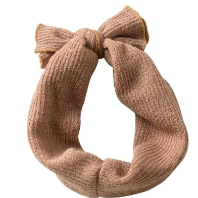 Solid Knit Bow Headband