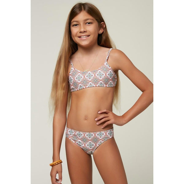 Alexa Tile Bralette 2pc Kids